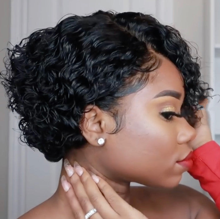 European And American Wigs Women's Short Curly Hair Wigs European And American Wigs Women's Short Curly Hair Wigs